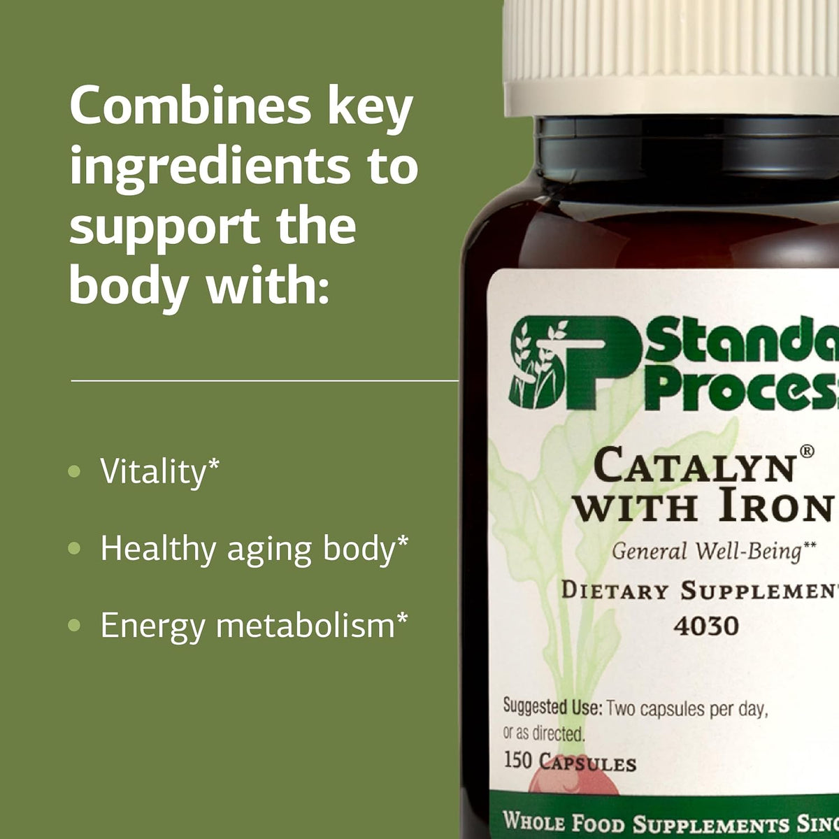 Standard Process Catalyn with Iron - 150 Capsules - görsel 4