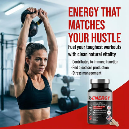 ViMulti X-Energy Vitamin B Complex Capsules - 60 Capsules