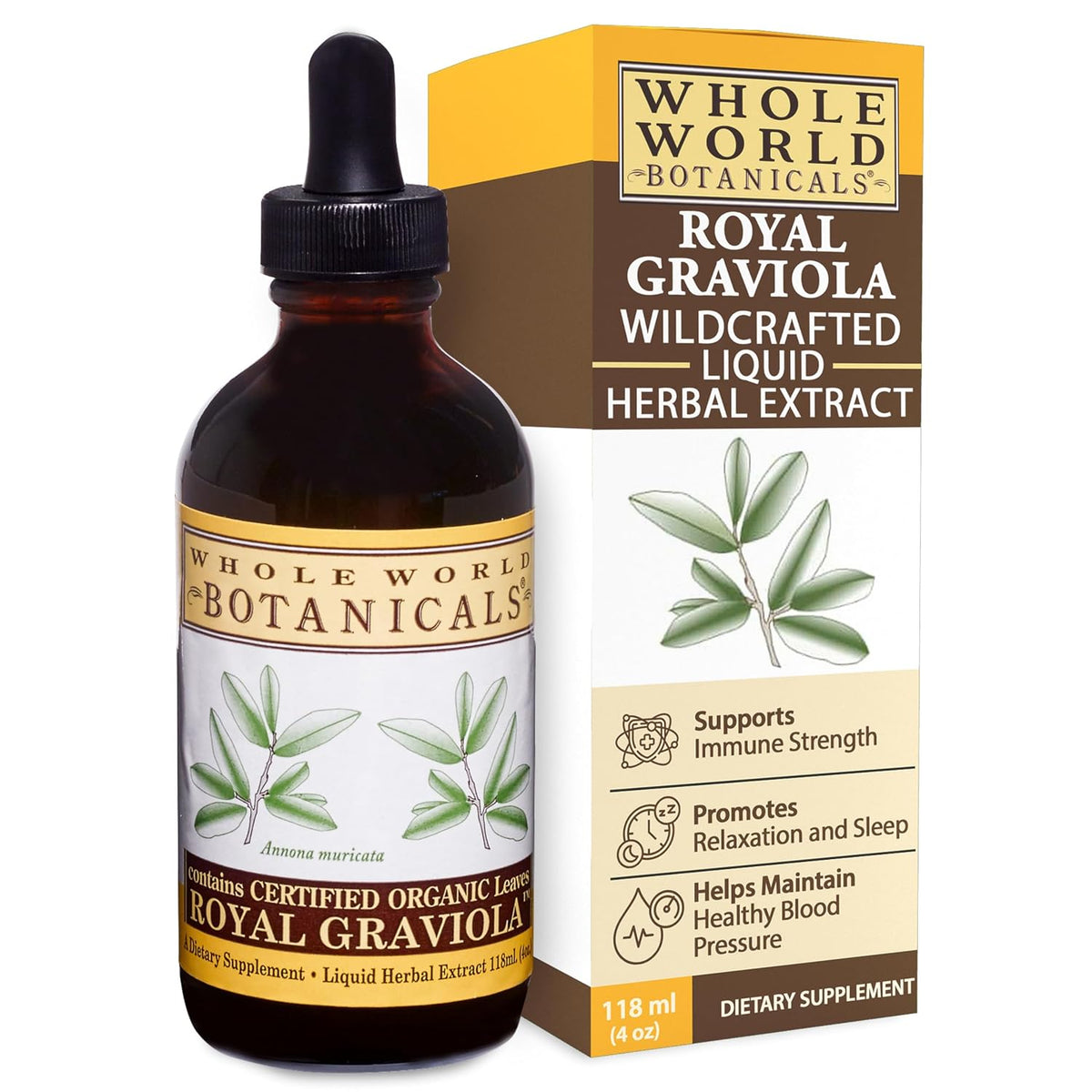 Royal Graviola (Soursop) – Herbal Supplement – Liquid Extract 118 ml - görsel 1
