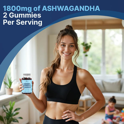 TrueSeaMoss Sea Moss Gummies with Ashwagandha, Burdock Root & Bladderwrack – for Adults & Children 4+, Fruity Flavour – 60 Gummies