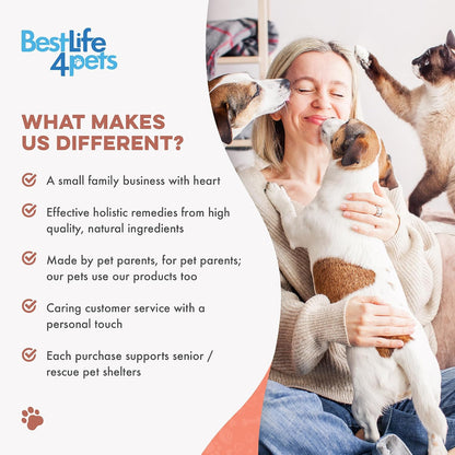 Natural Dog Skin and Coat Supplement – Gentle Itch Relief & Shedding Support – 400 Tiny Odourless Pills