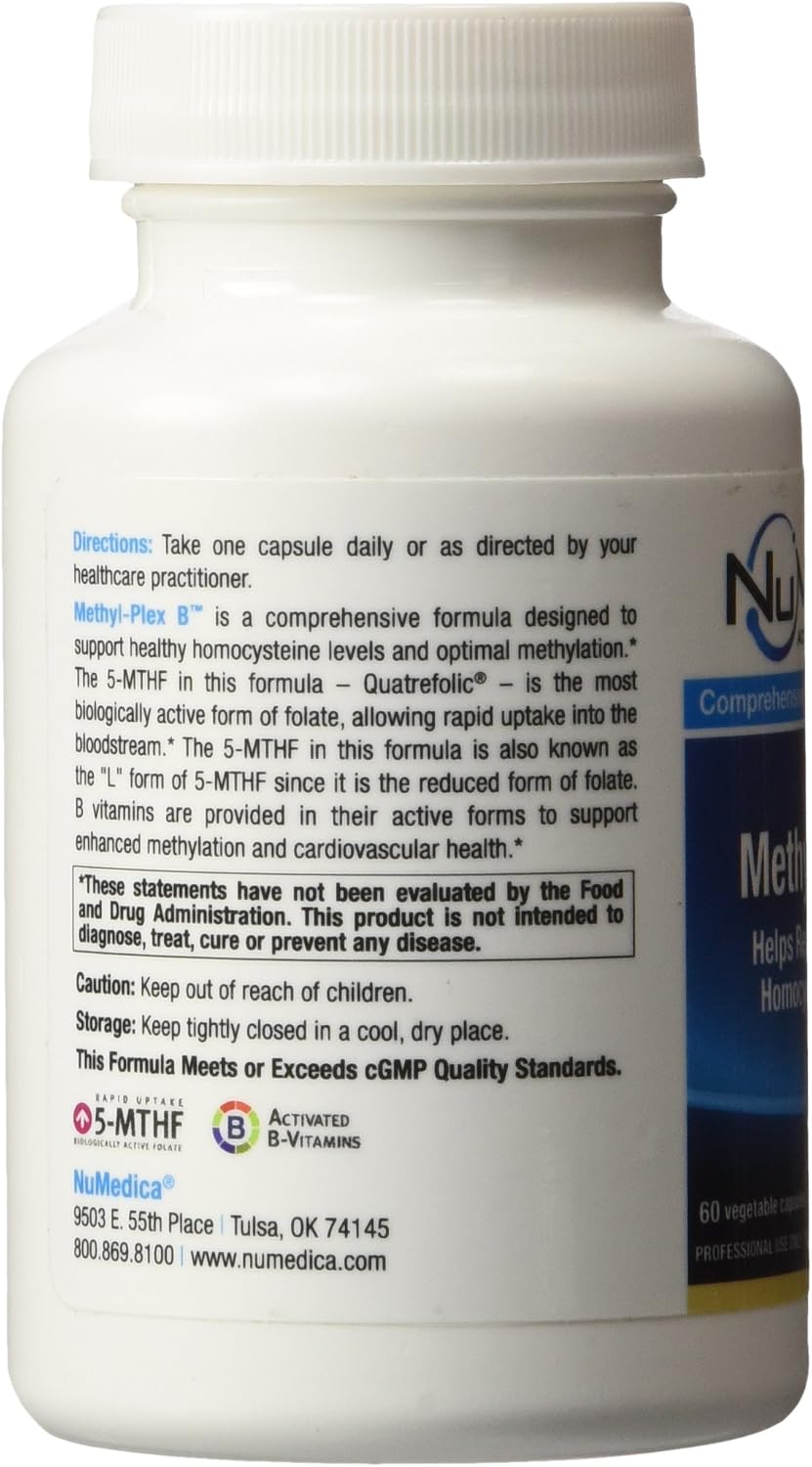NuMedica Methyl-Plex B 60 Vegetable Capsules - görsel 4