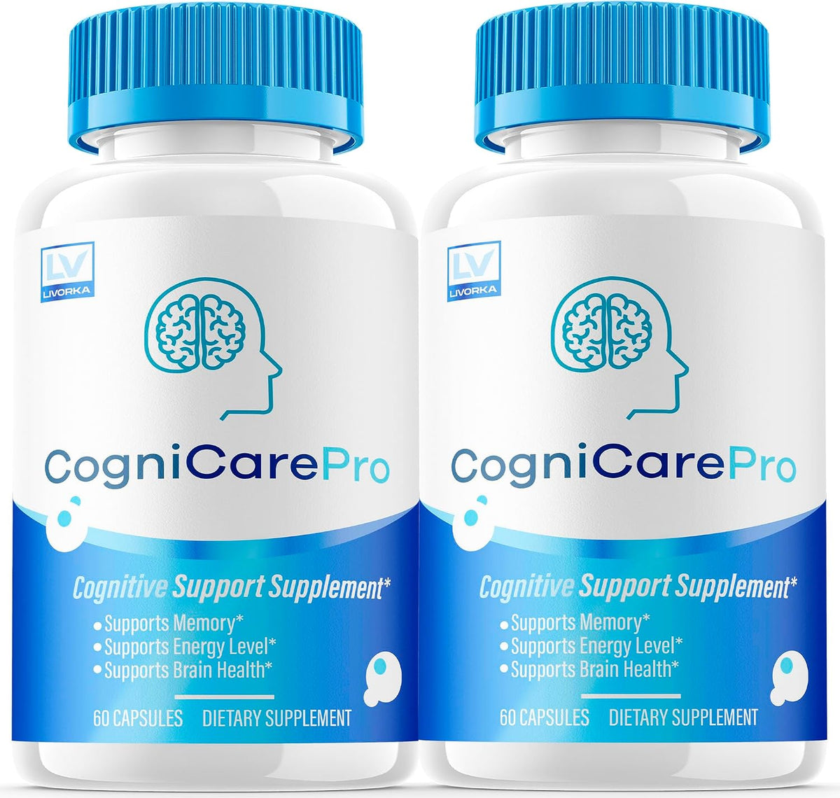 LIVORKA Cognicare Pro Capsules (Pack of 2) – Cognitive Support Supplement, 120 Capsules - görsel 1