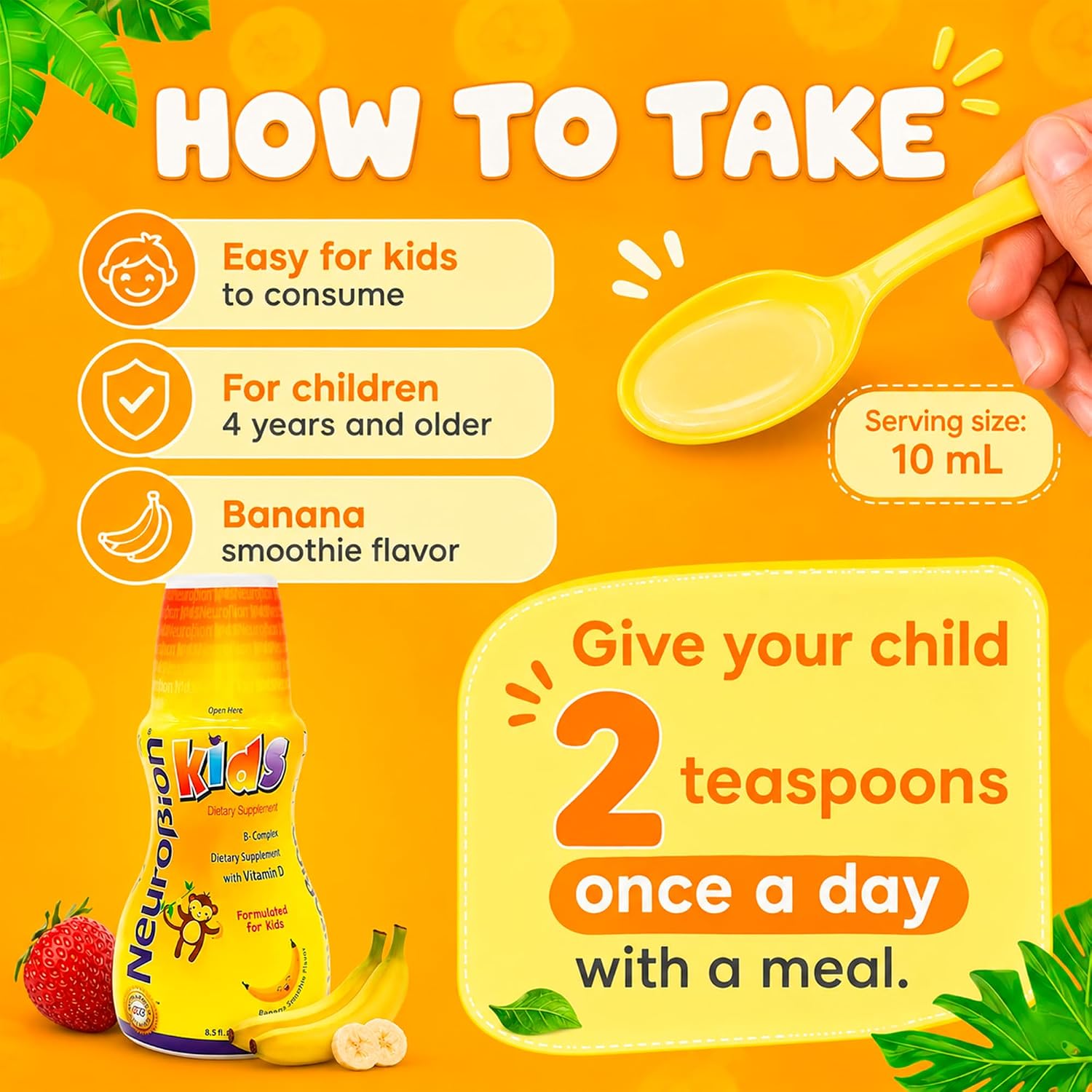 Neurobion Kids B Complex Liquid - Effective Multivitamin for Children - 250 ml - görsel 7