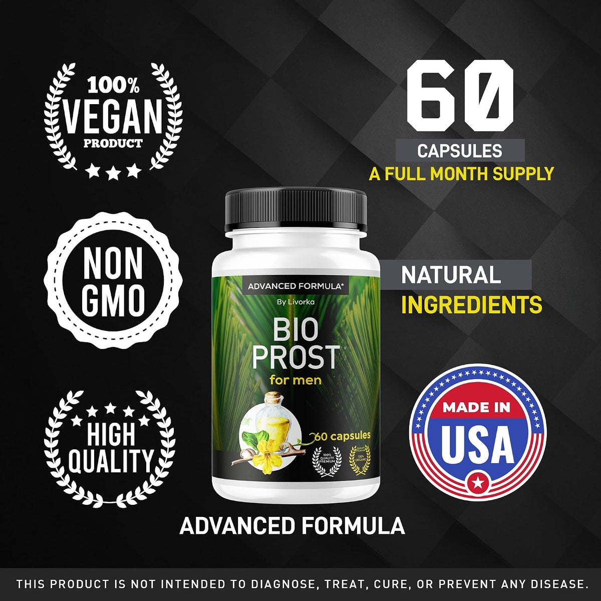 BioProst For Men - 2 Months' Supply (120 Capsules) - görsel 2