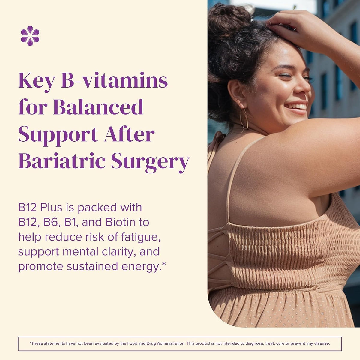 BariMelts Vitamin B12 Plus, 90 Fast-Dissolving Tablets (3-Month Supply) - Sugar-Free Bariatric Vitamins with B12, B6, Folate, Biotin, Natural Cherry Flavour - görsel 3