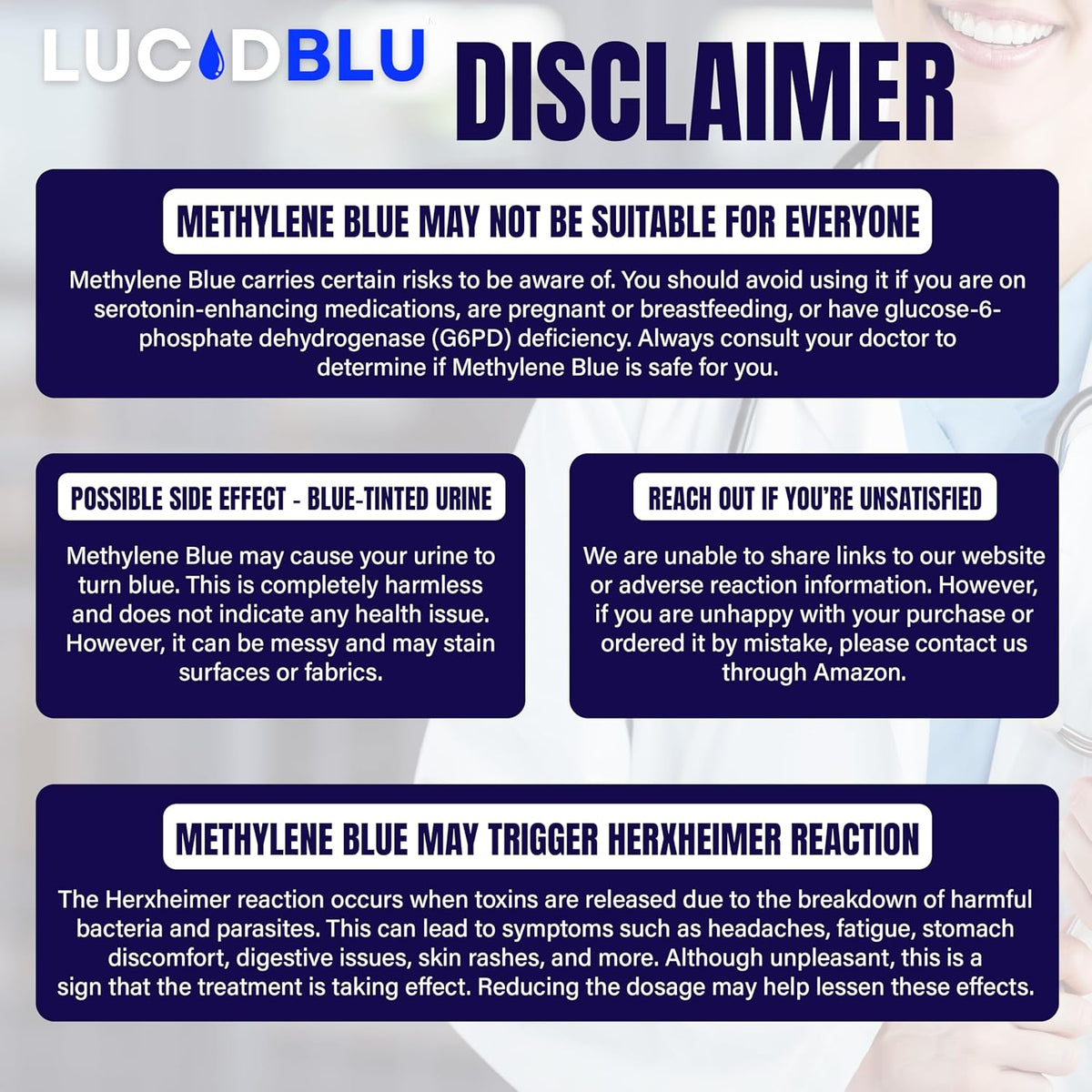 Methylene Blue Capsules (USP) - 10mg with Vitamin C - 99.99% Purity - Lucid Blu - görsel 9