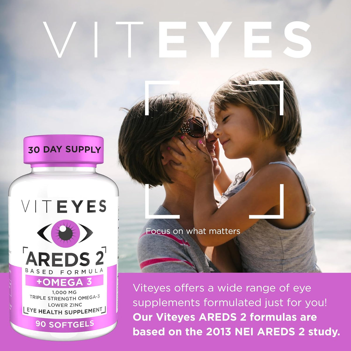 Viteyes AREDS 2 + Omega-3 Macular Health Formula Softgels, Triple Strength Omega-3, 90 Softgels - görsel 2