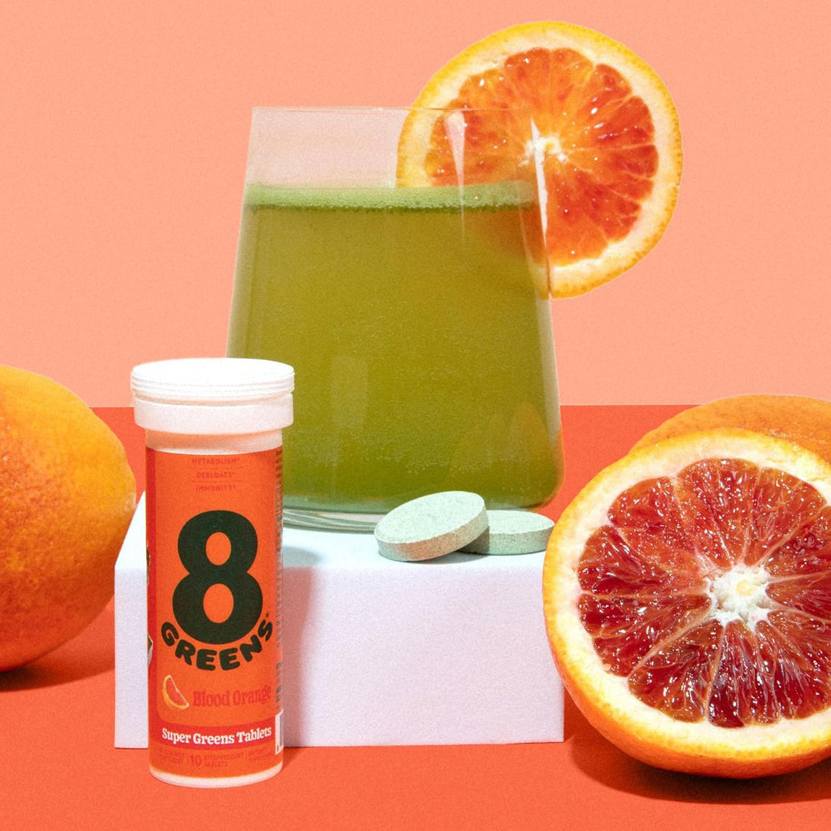8Greens Supergreens Effervescent Tablets, Blood Orange, 30 Servings - görsel 8