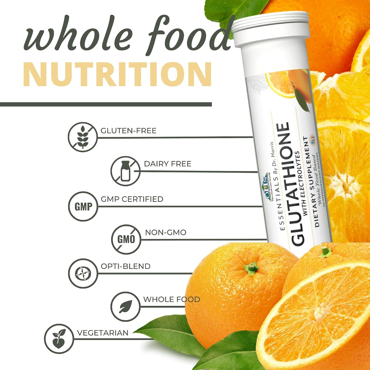 Optimal Health Systems Essential Glutathione – Master Antioxidant with Vitamin C & Electrolytes – Tri-peptide Glutathione Supplement – 20 Wafers - görsel 4