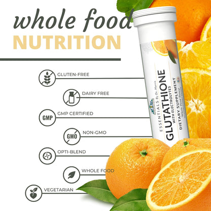 Optimal Health Systems Essential Glutathione – Master Antioxidant with Vitamin C & Electrolytes – Tri-peptide Glutathione Supplement – 20 Wafers