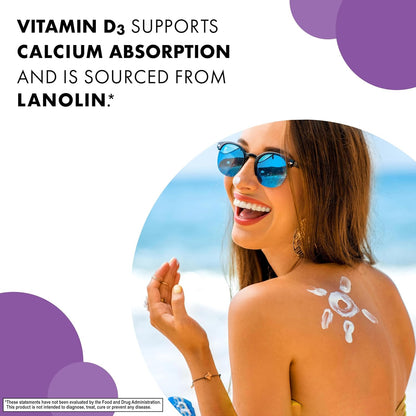 Bluebonnet Vitamin D3 1000 IU – 180 Vegetarian Capsules – Bone & Immune Support