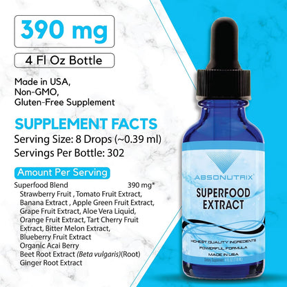 Absonutrix Superfood Extract 390 mg, 118 ml Liquid Drops