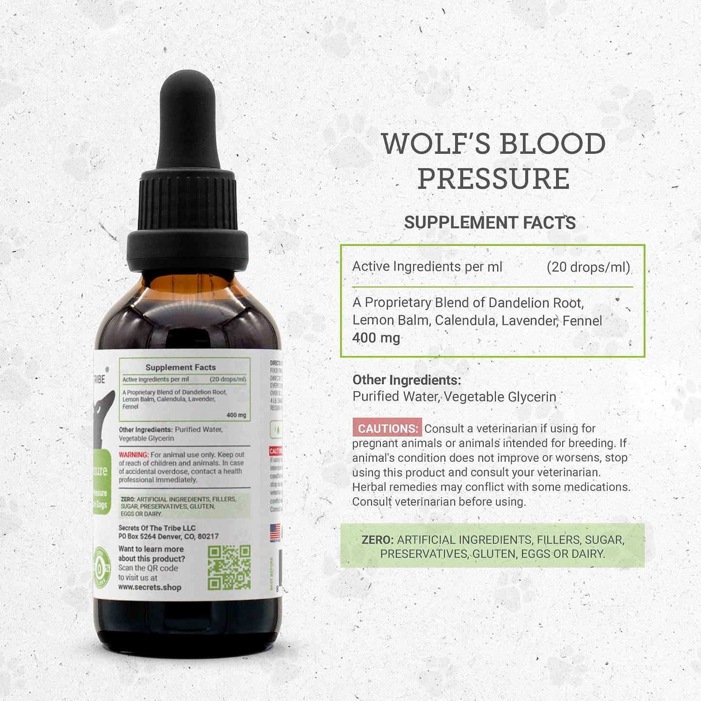 Wolf's Blood Pressure - Natural Herbal Supplement for Dogs (60 ml) - görsel 3