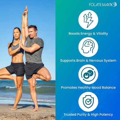 L-Methylfolate 7.5mg Plus Methylcobalamin B12 – 60 Capsules – Active 5-MTHF for Mood, Methylation & Cognitive Support