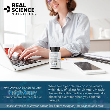 Real Science Periph-Artery – Vascular Support for Circulation & Leg Ease – 60 Capsules