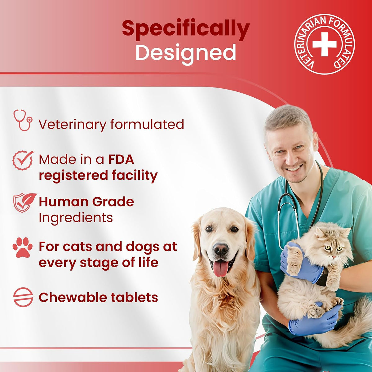 Bio PetActive D-Kaltabs Calcium & Phosphorus Supplement for Dogs & Cats with Vitamin D3 - 84 Chewable Tablets - görsel 6