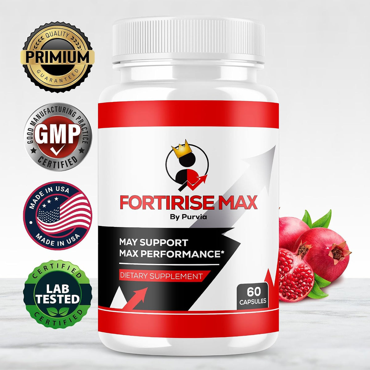 Fortirise Max - Maximum Strength Overall Wellbeing Support Supplement (60 Capsules) - görsel 2