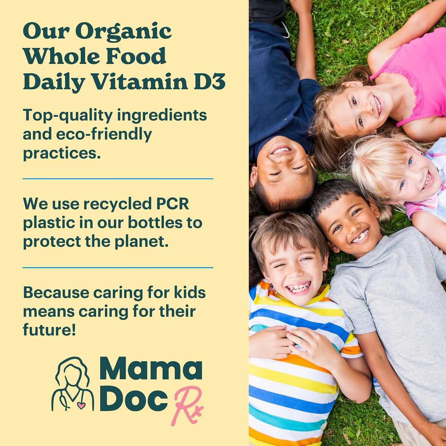 MamaDoc Rx Certified Organic Children & Teens Vitamin D3 Chewables - 800 IU - Sugar Free - Vegan - görsel 9
