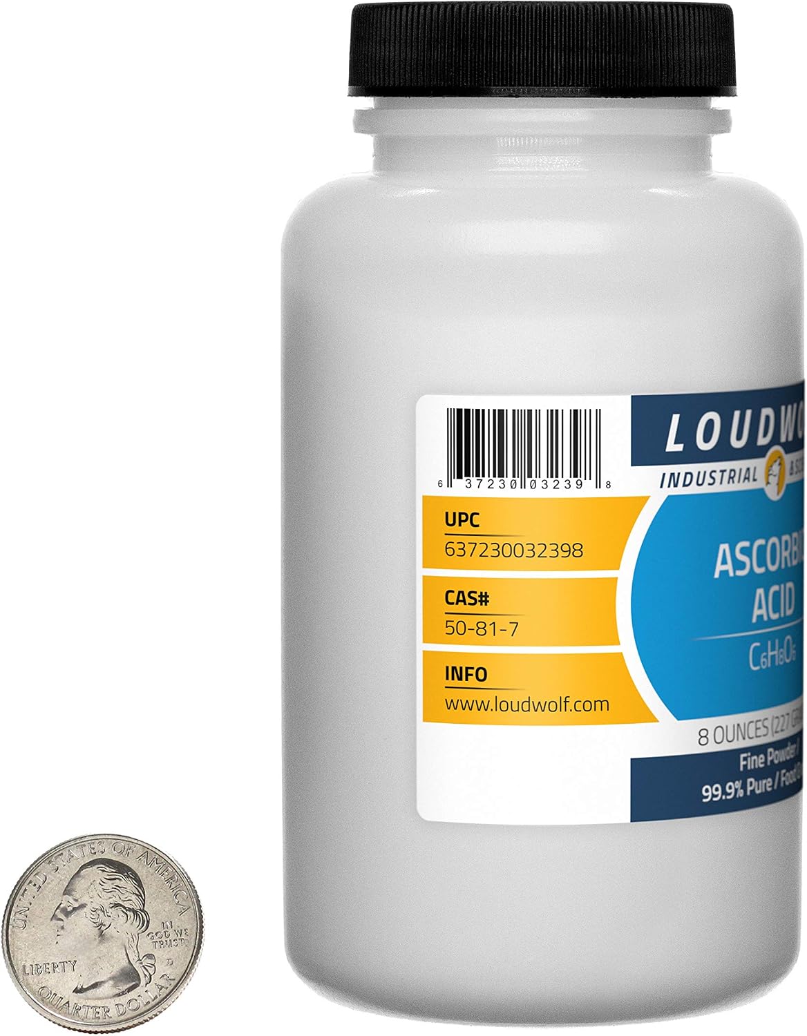 Ascorbic Acid - 907 g - 4 Bottles - 99.9% Pure Food Grade Fine Powder - görsel 2