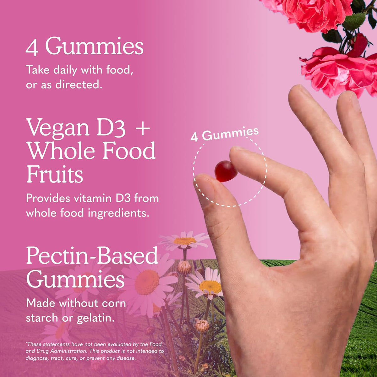 Garden of Life Organics Women's Gummies Vitamins – Multivitamin for Women with Methyl B12, C & D3, USDA Organic, Non-GM, Vegan, Berry Flavour, 120 Gummies - görsel 5