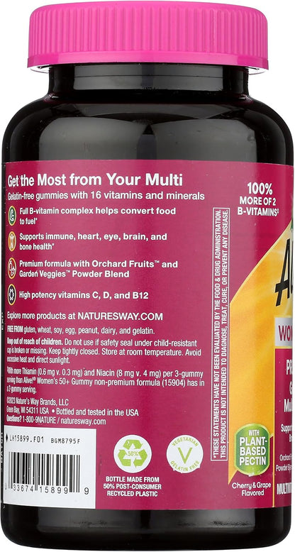 Nature's Way Alive! Women's 50+ Multivitamin Gummy, 75 Gummies