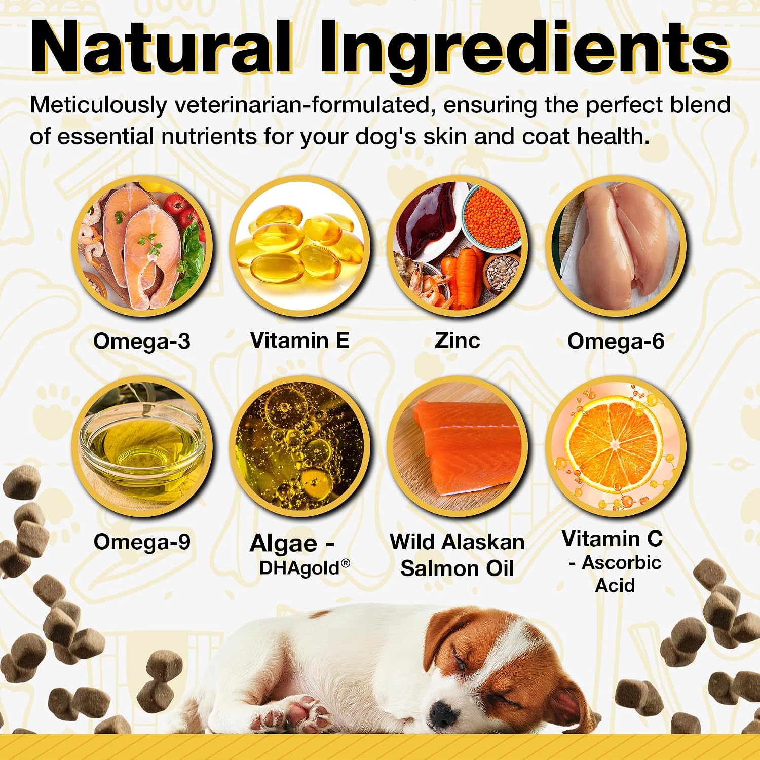 Pawlife Dog Fish Oil Supplements – Omega-3 Chews for Skin and Coat, Salmon Flavour (120 Chews) - görsel 4