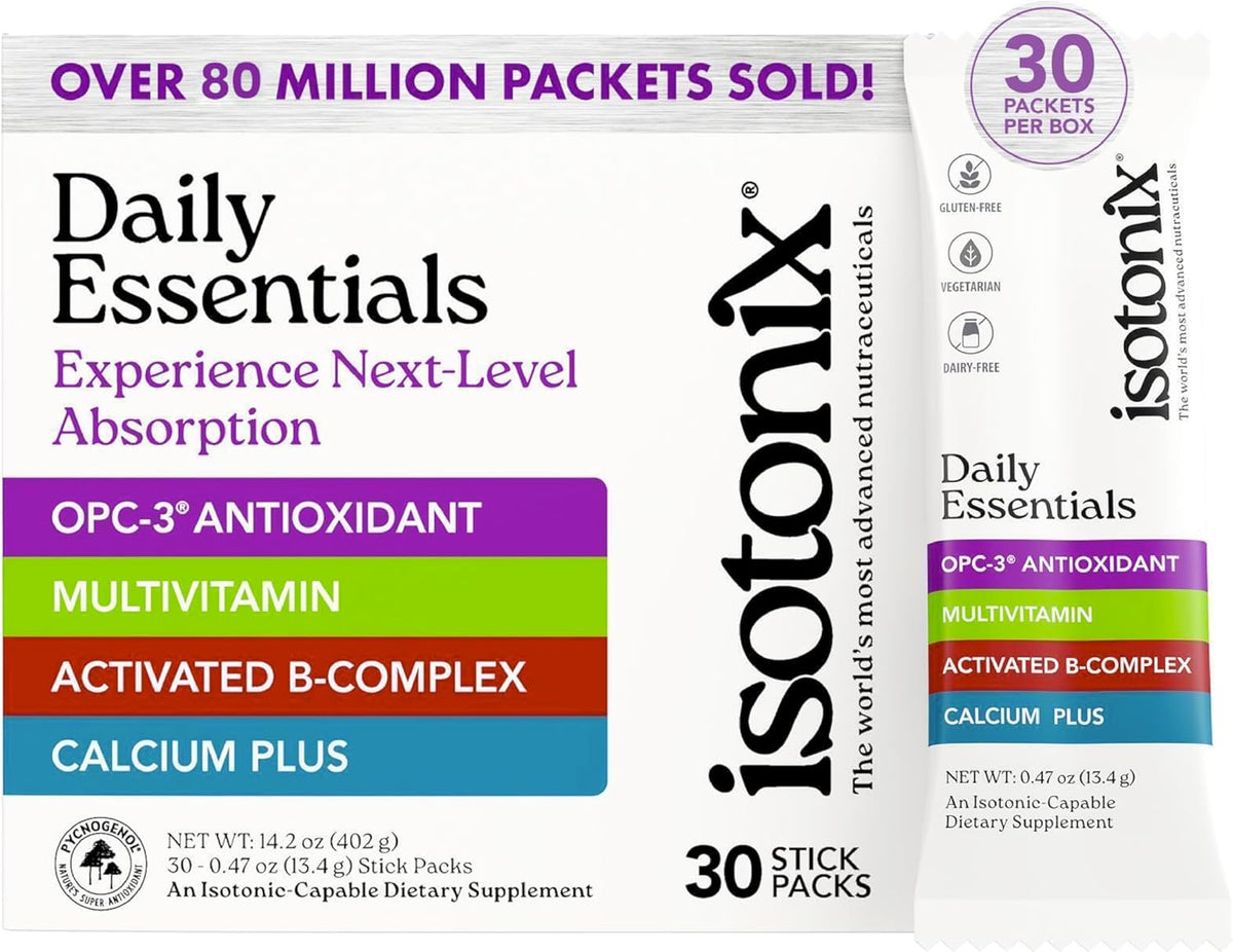 Isotonix Daily Essentials Multivitamin Powder Sachets - 4-in-1 Isotonic Formula, 30 Packets - görsel 1