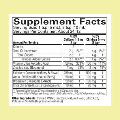 CHILDLIFE ESSENTIALS Aller-Care - Natural Liquid Relief for Children & Toddlers, Seasonal Support Syrup with Elderberry, Zinc, Bromelain & Vitamin C, Immune Support Formula - 118 ml