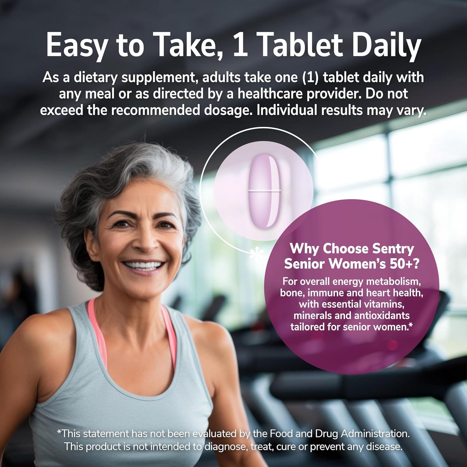 21st Century Sentry Senior Women 50 Plus Tablets, 100 Tablets - görsel 6