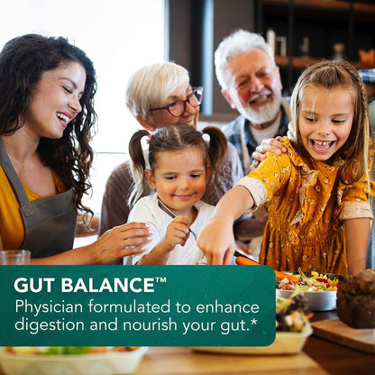 Vital Plan Gut Balance - Advanced Digestive Health with Slippery Elm, Berberine & Dandelion (180 Capsules)