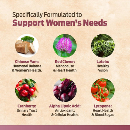 ForestLeaf Daily Multivitamin for Women - Over 20 Vitamins & Minerals, Energy Support, 60 Vegan Capsules