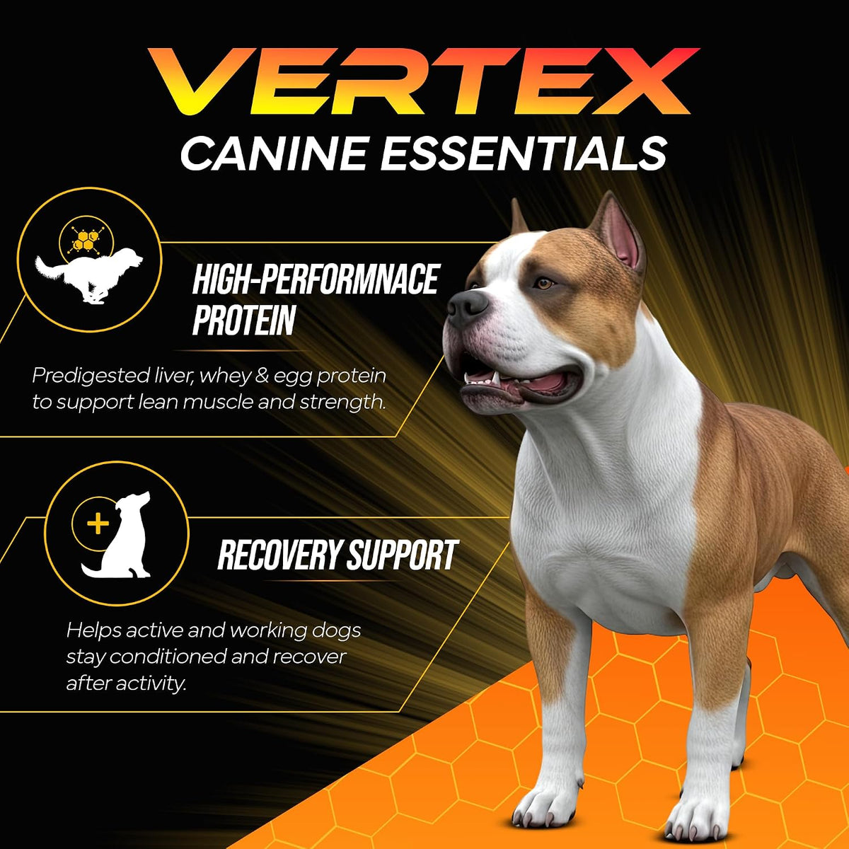 Vertex Canine Essentials High-Performance Dog Supplement – Predigested Liver, Whey & Egg Protein – 2 lb - görsel 3