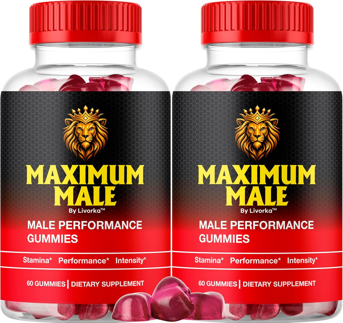 Maximum Male Gummies – Natural Premium Men's Multivitamin, 120 Gummies (2-Pack) - görsel 1