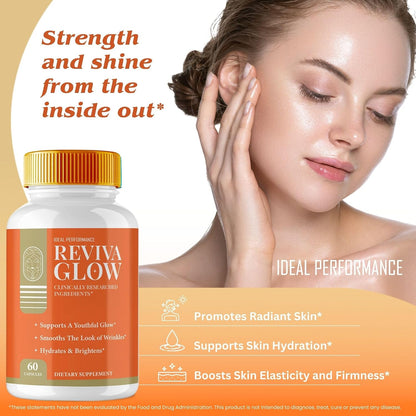 Reviva Glow Capsules – Maximum Strength Skin Support Supplement (Pack of 3)