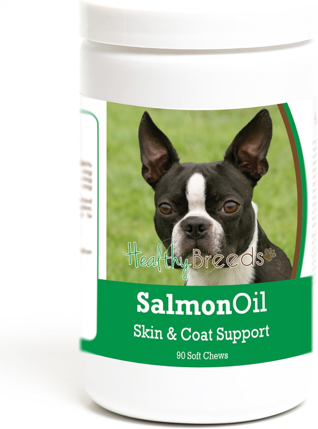 Healthy Breeds Boston Terrier Salmon Oil Soft Chews, 90 Count - görsel 1