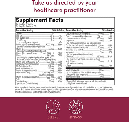 Bariatric Advantage Chewable Advanced Multi EA Without Iron – High Potency Daily Multivitamin for Bariatric Surgery Patients – Mixed Fruit – 60 Count