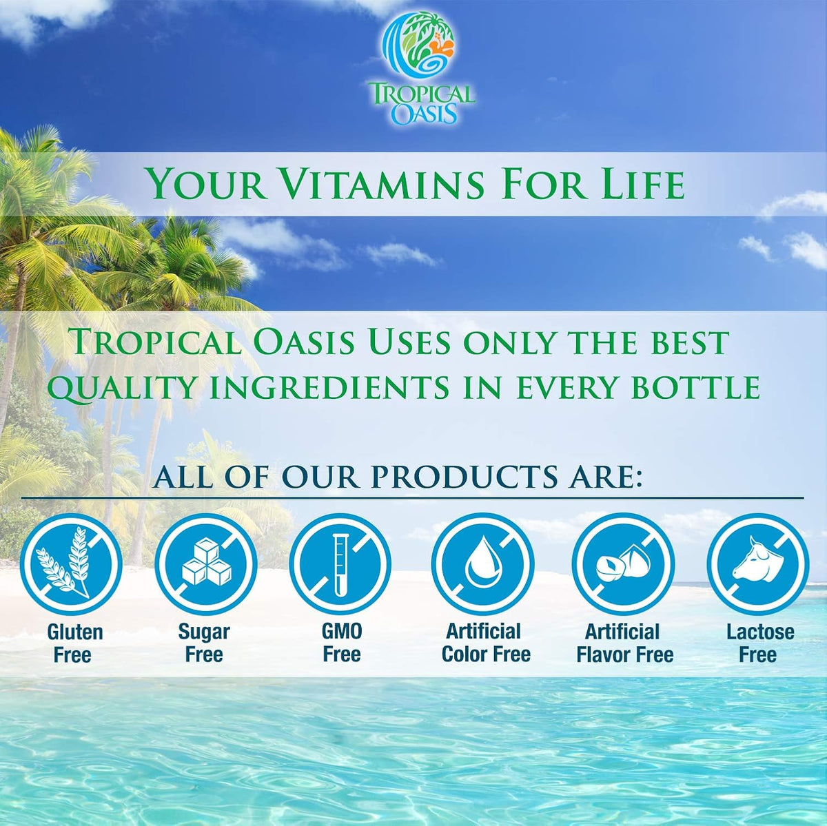 Tropical Oasis Premium Liquid Multivitamin for Kids - 473 ml (32 Servings) - görsel 8
