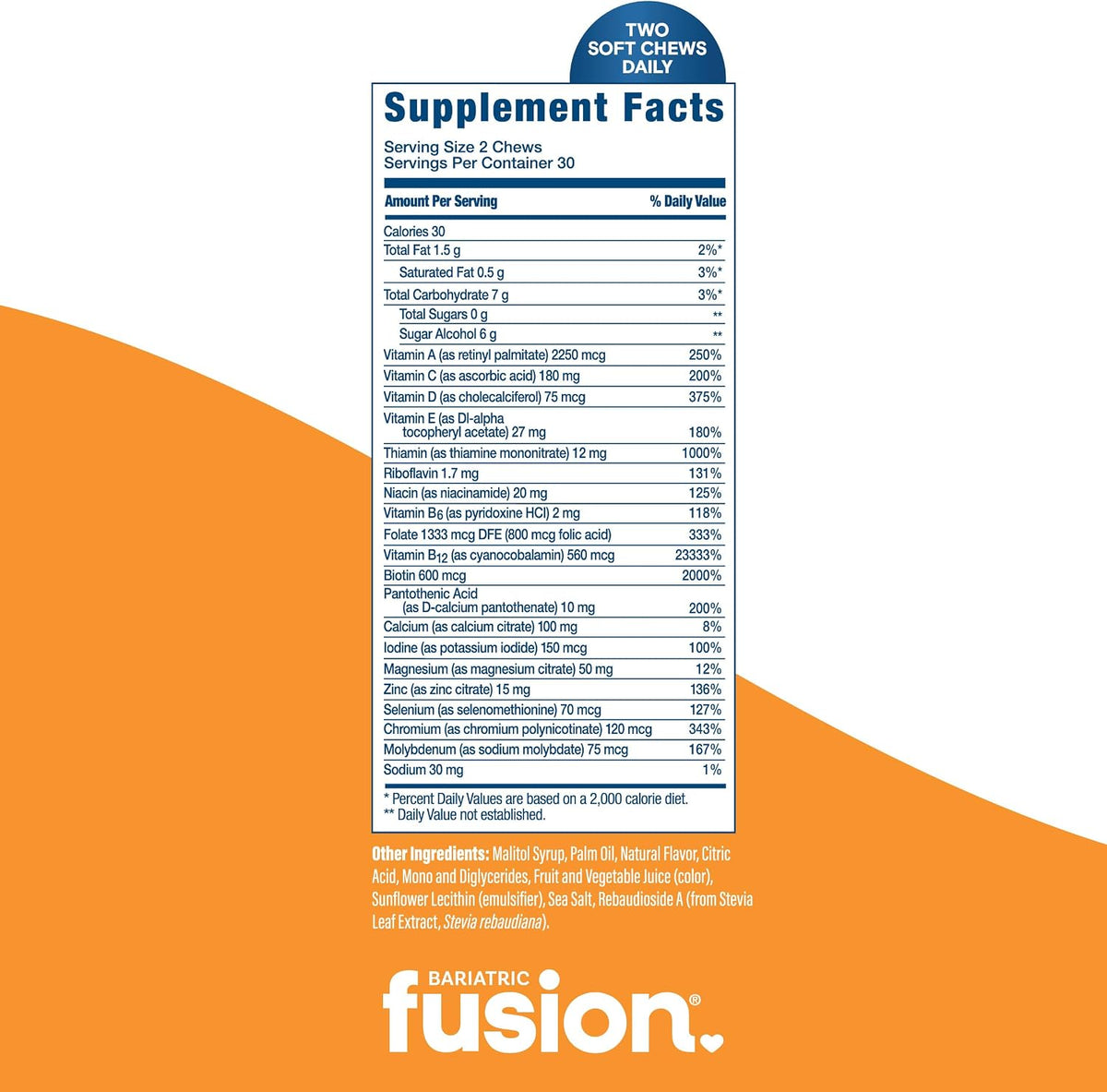 Bariatric Fusion Bariatric Multivitamin Soft Chew – Tropical Fruit – 60 Count (1 Month Supply) - görsel 4