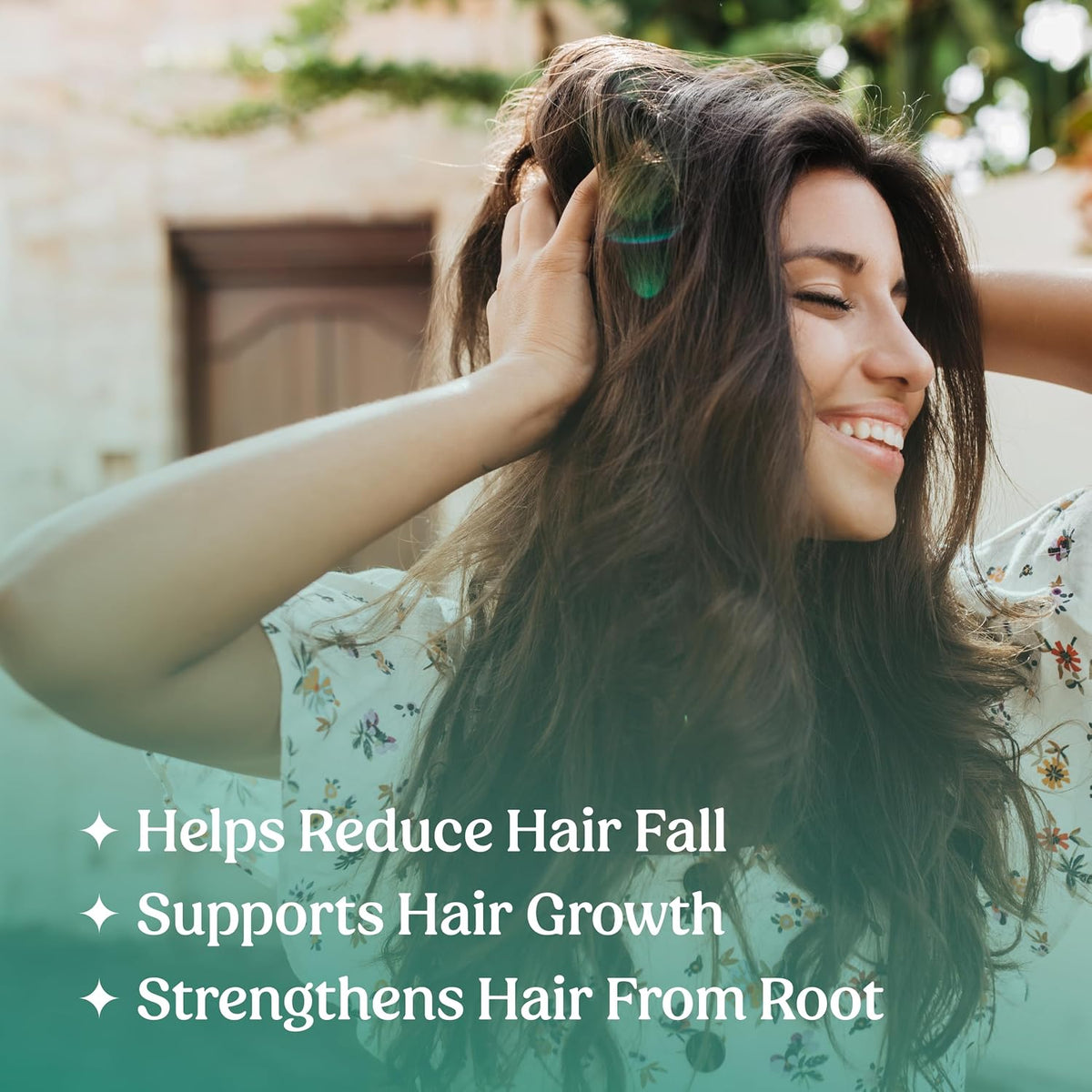 Glosense Hair You Glo – Plant-Based Biotin Supplement, Natural Hair Vitamins Powder with Amla, Sea Buckthorn, Gotu Kola, 30 Servings - görsel 8