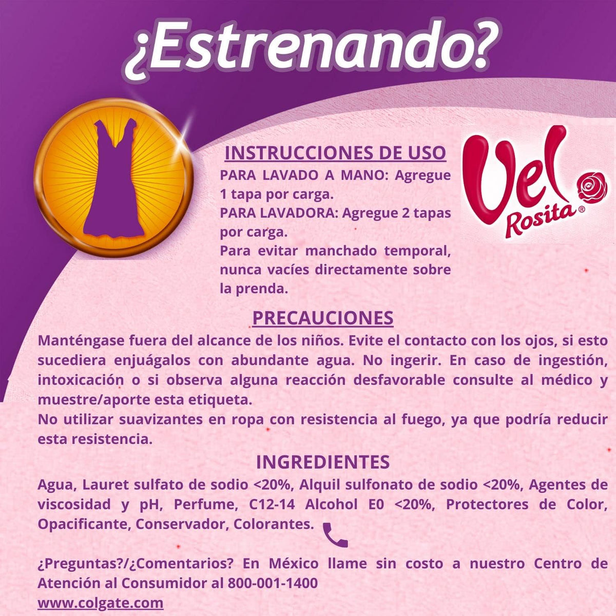 Vel Rosita Delicate Liquid Laundry Detergent - 450 ml - görsel 4