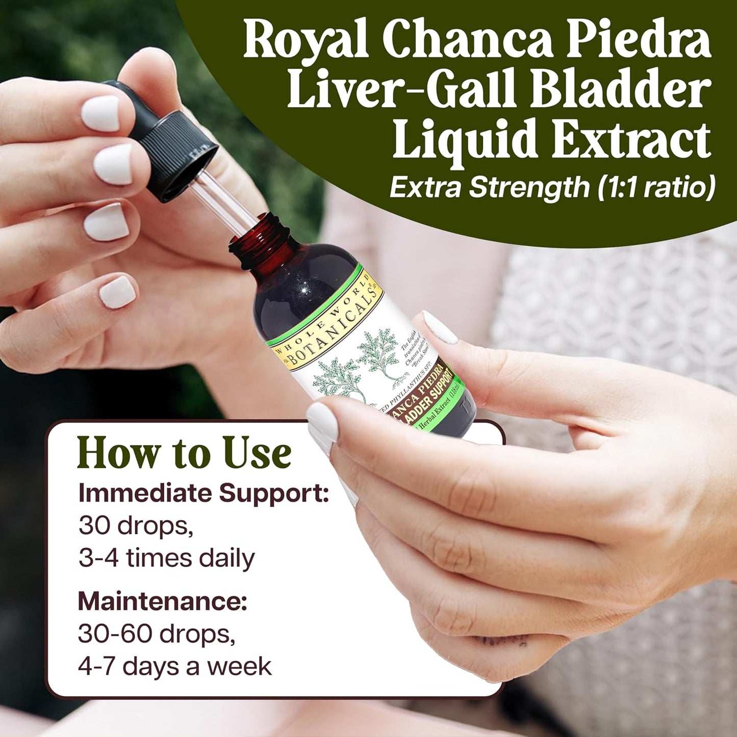 Whole World Botanicals Royal Chanca Piedra Liquid Extract – Liver and Gallbladder Support – 118 ml - görsel 5