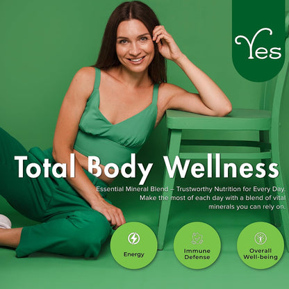 YES Chelated Magnesium and Zinc Multimineral (TRAACS) – 60 Vegan Capsules