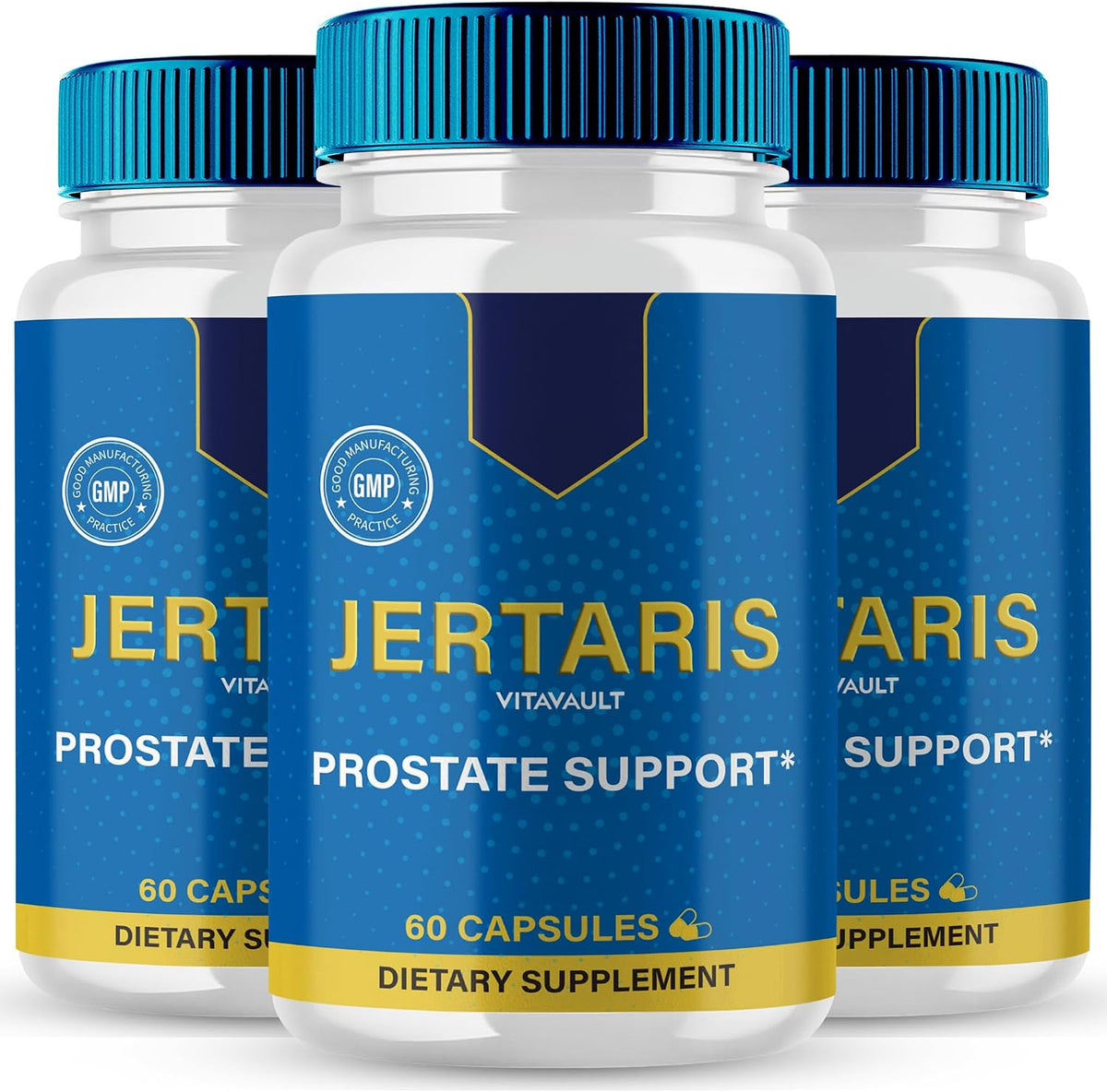Jertaris Capsules, Jertaris Prostate Health Supplement - Extra Strength, All Natural Formula for Men's Health, 3 Pack - görsel 1