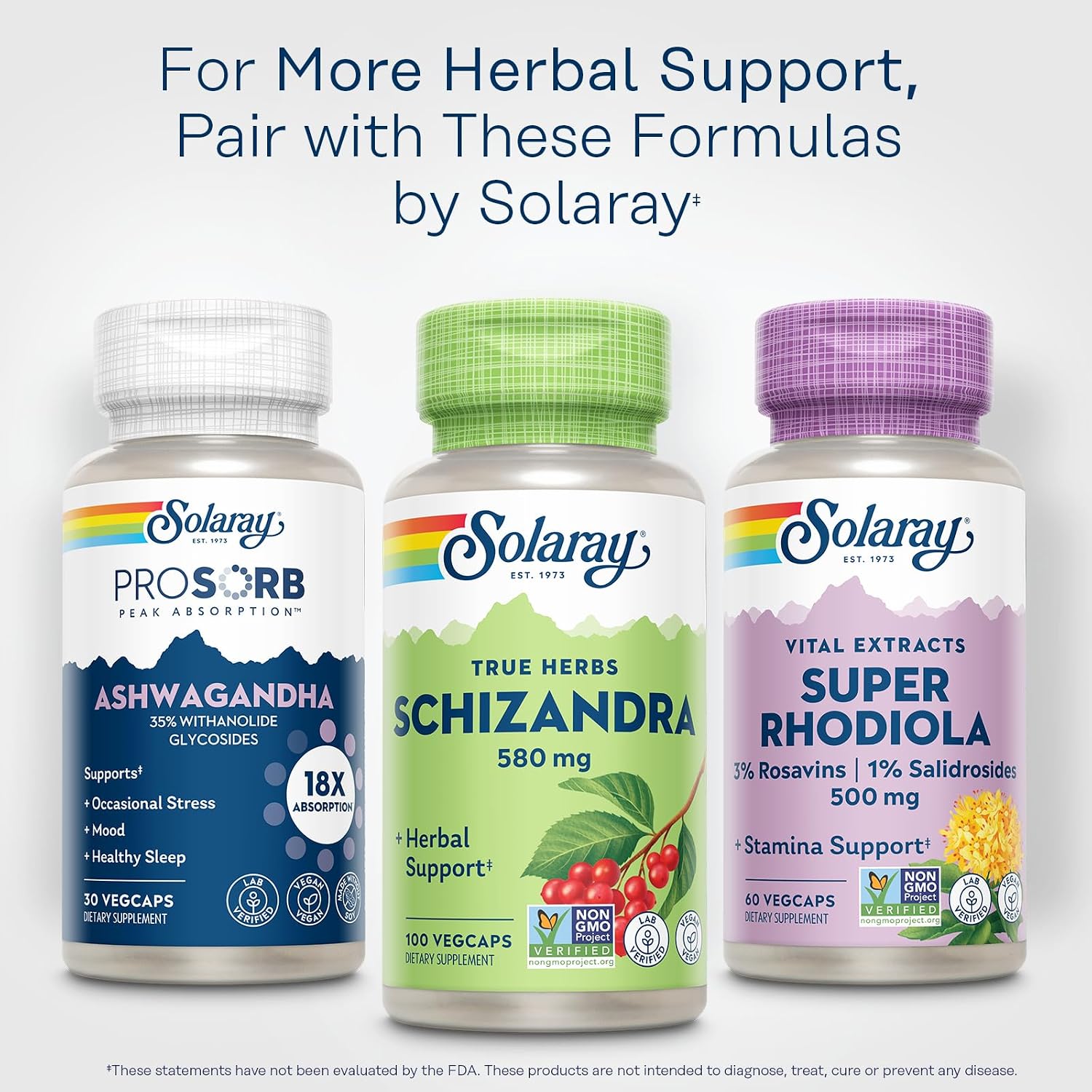Solaray Schizandra Berry 580 mg - Pure Schisandra Extract, Traditional Herbal Support - 100 VegCaps - görsel 7