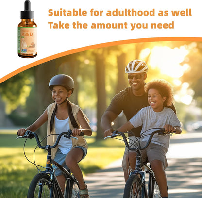 Nature's Nutra Vitamin A&D, Premium Liquid Vitamin A and D for Baby, Infants, Kids and Children, Non-GMO, Kosher, 60ml