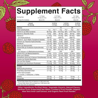 MaryRuth's Liquid Morning Multivitamin for Women, Men & Kids, 32 Servings