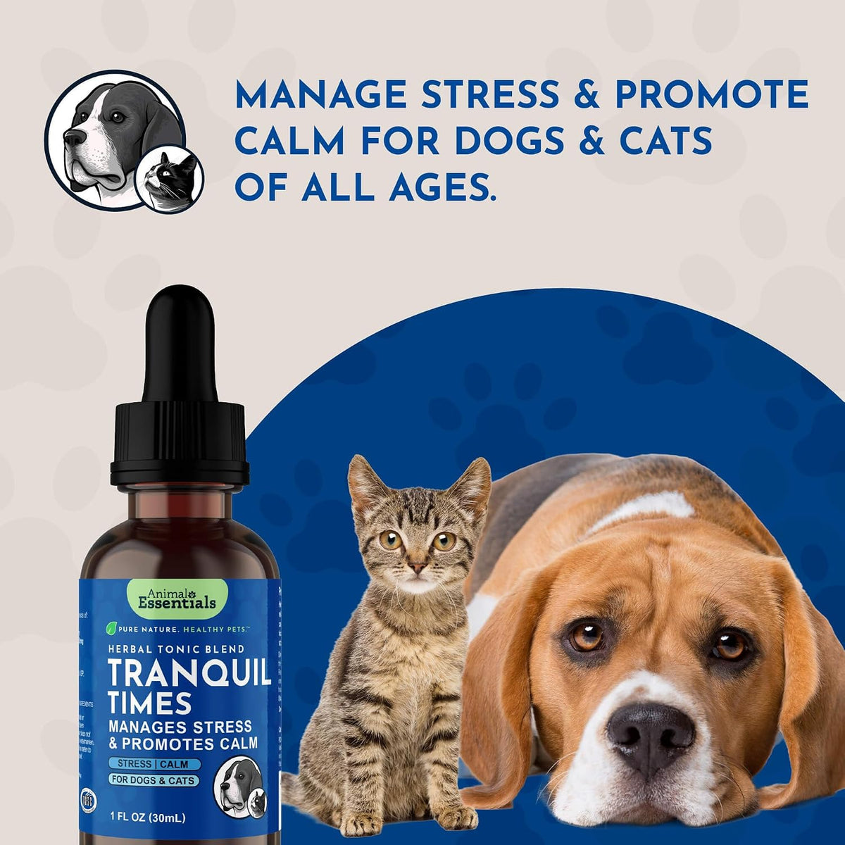 Tranquillity Blend - Organic Valerian Root Calming Drops for Dogs & Cats - görsel 7