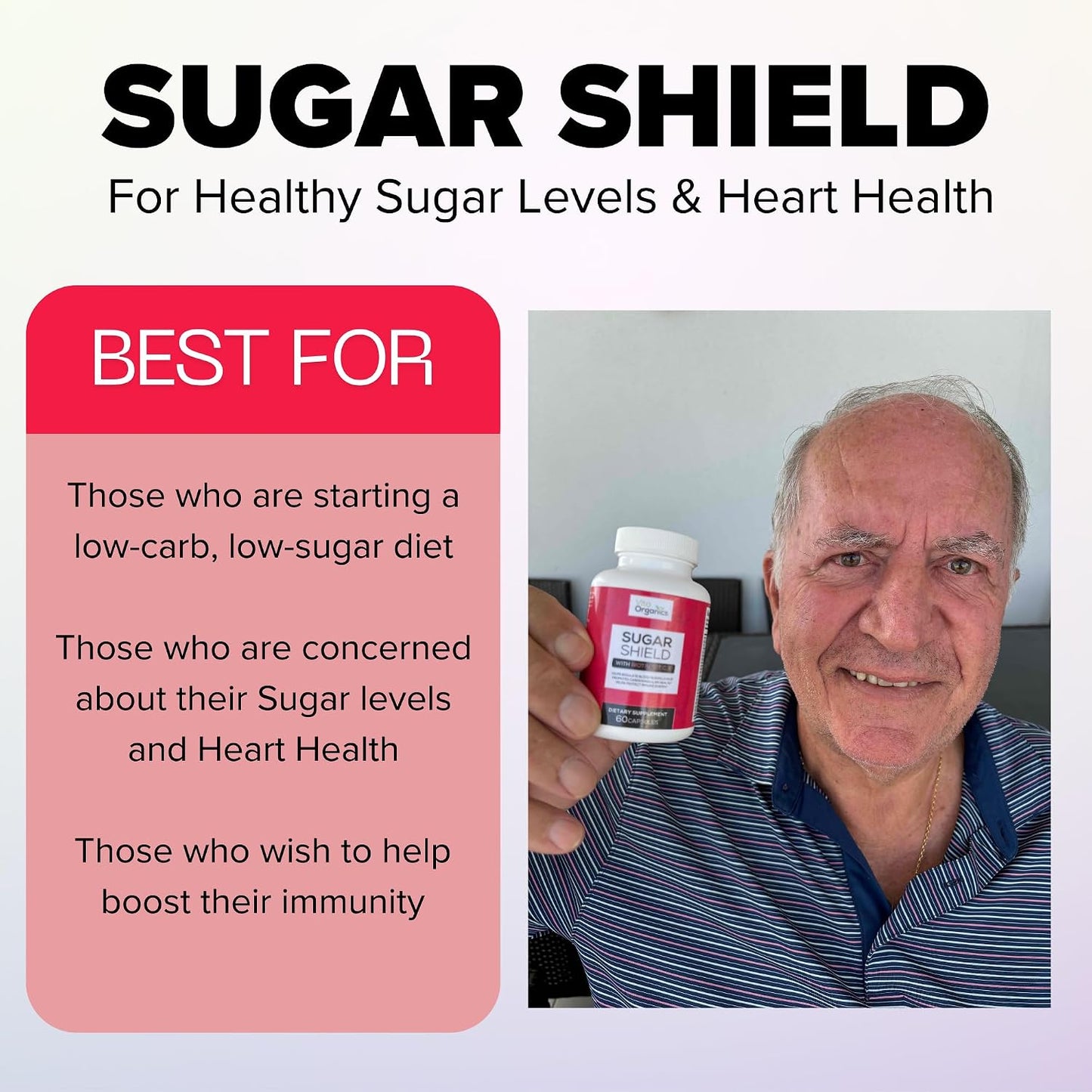 Sugar Shield - Advanced Sugar Support Food Supplement with Biotin, Chromium & Herbs - 60 Vegan Capsules - görsel 2