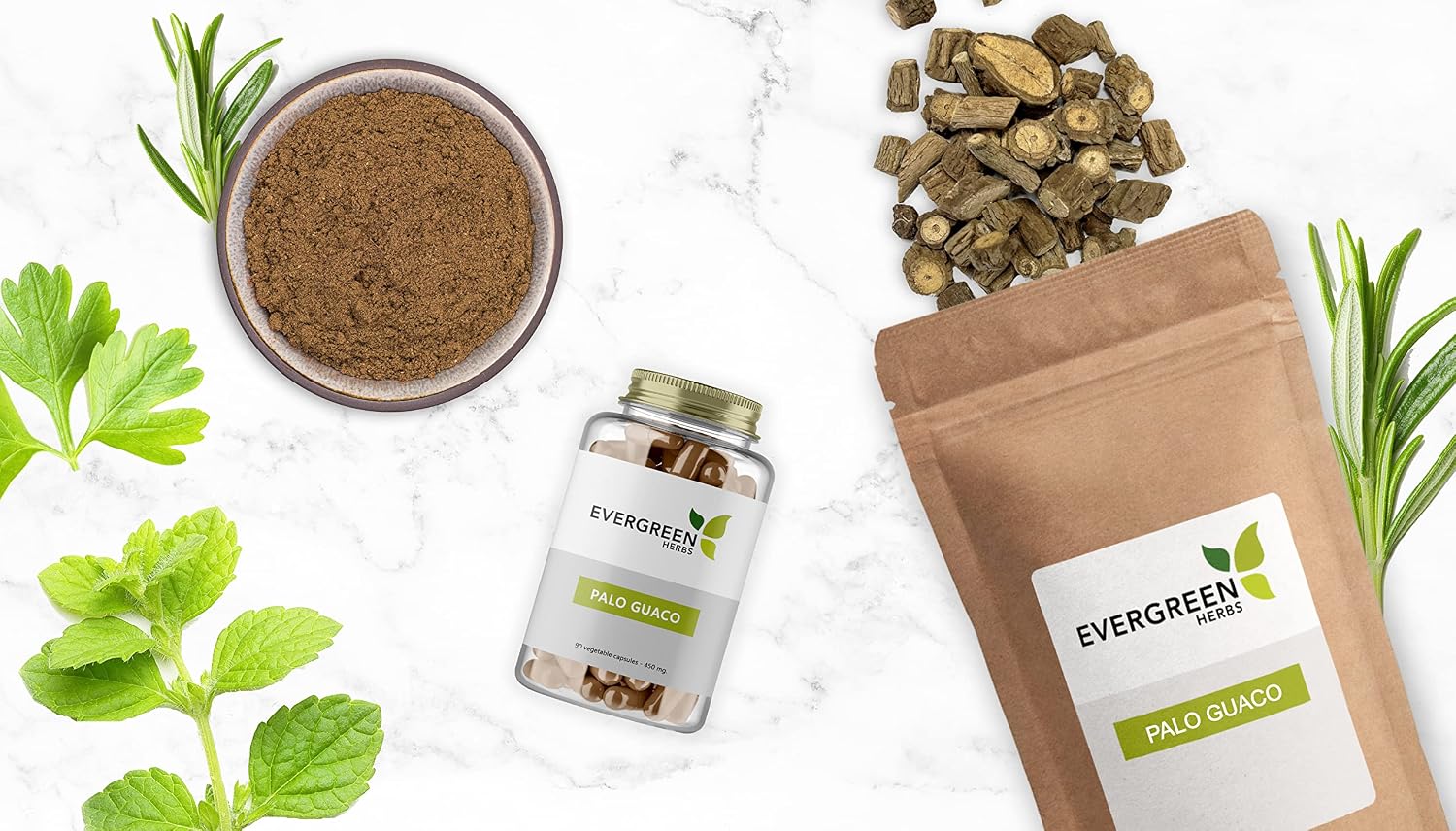 Evergreen Herbs Palo Guaco (Powder 227 g) - Resealable Stand Up Pouch to Ensure Freshness! - görsel 2